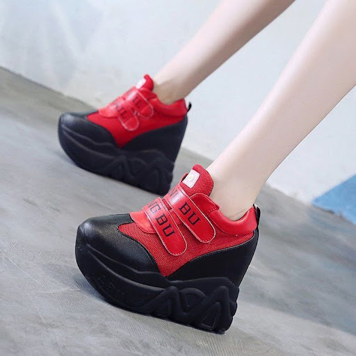 Title 5, Womens Daddy Shoes with 12cm Thick-soled Super...