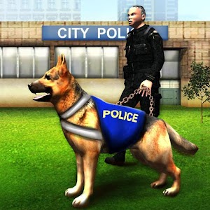 Airport Police Dog Crime Chase logo