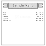 Nathus Sweets & Restaurant menu 1