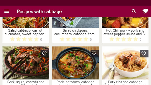 Recipes with cabbage Offline