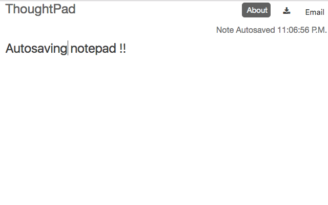 ThoughtPad - Autosaving Online Notepad Preview image 0