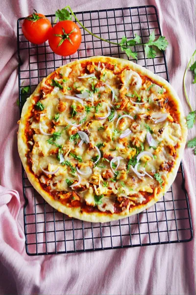 Chicken Tikka Whole Wheat Pizza