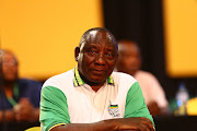 An emotional Cyril Ramaphosa after being announced as the new ANC President during the 54th ANC National Elective Conference held at Nasrec.