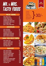 Mr & Mrs Tasty Foods menu 2