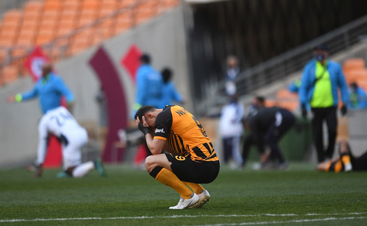 Kaizer Chiefs' Samir Nurkuvic, who somehow missed a late tap-in goal, cuts dejected figure after his team's Absa Premiership defeat to Bidvest Wits August 30, 2020 at FNB Stadium