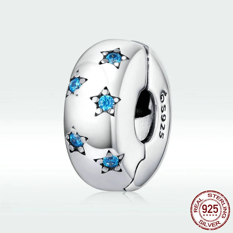 Title 3, S925 Sterling Zilver Marine Blauw Ster Zirconia...