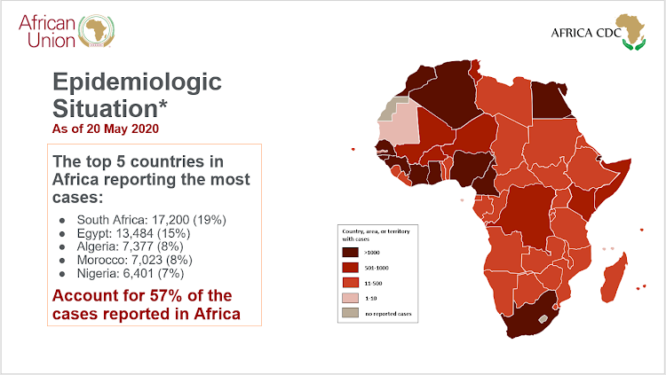 Southern Africa had more new Covid-19 infections than other regions last week.