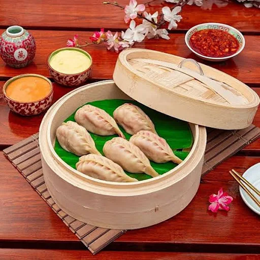 Chicken Cheese Momo-Steamed