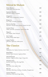 The Writer's Bar - Hotel Savoy Welcom menu 5