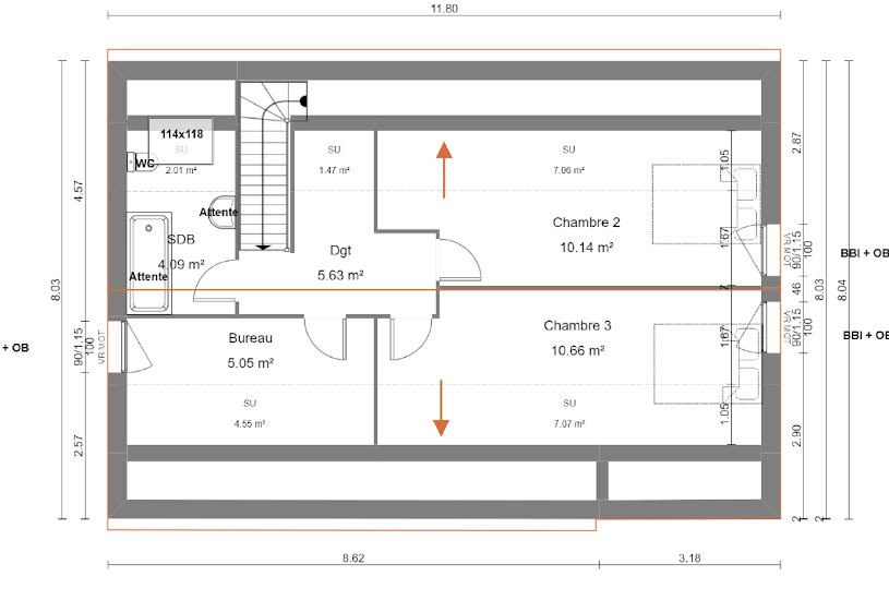  Vente Terrain + Maison - Terrain : 750m² - Maison : 102m² à Clastres (02440) 