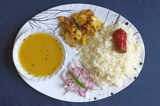 Daal Bhat Aloo Bhujiya [Bihar Special]