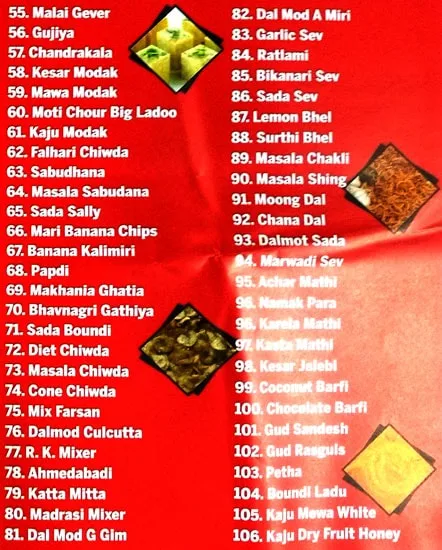 Shree Makhan Bhog menu 