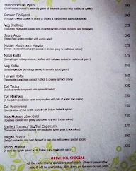 The Greens Restaurant & Herbal Cafe menu 6