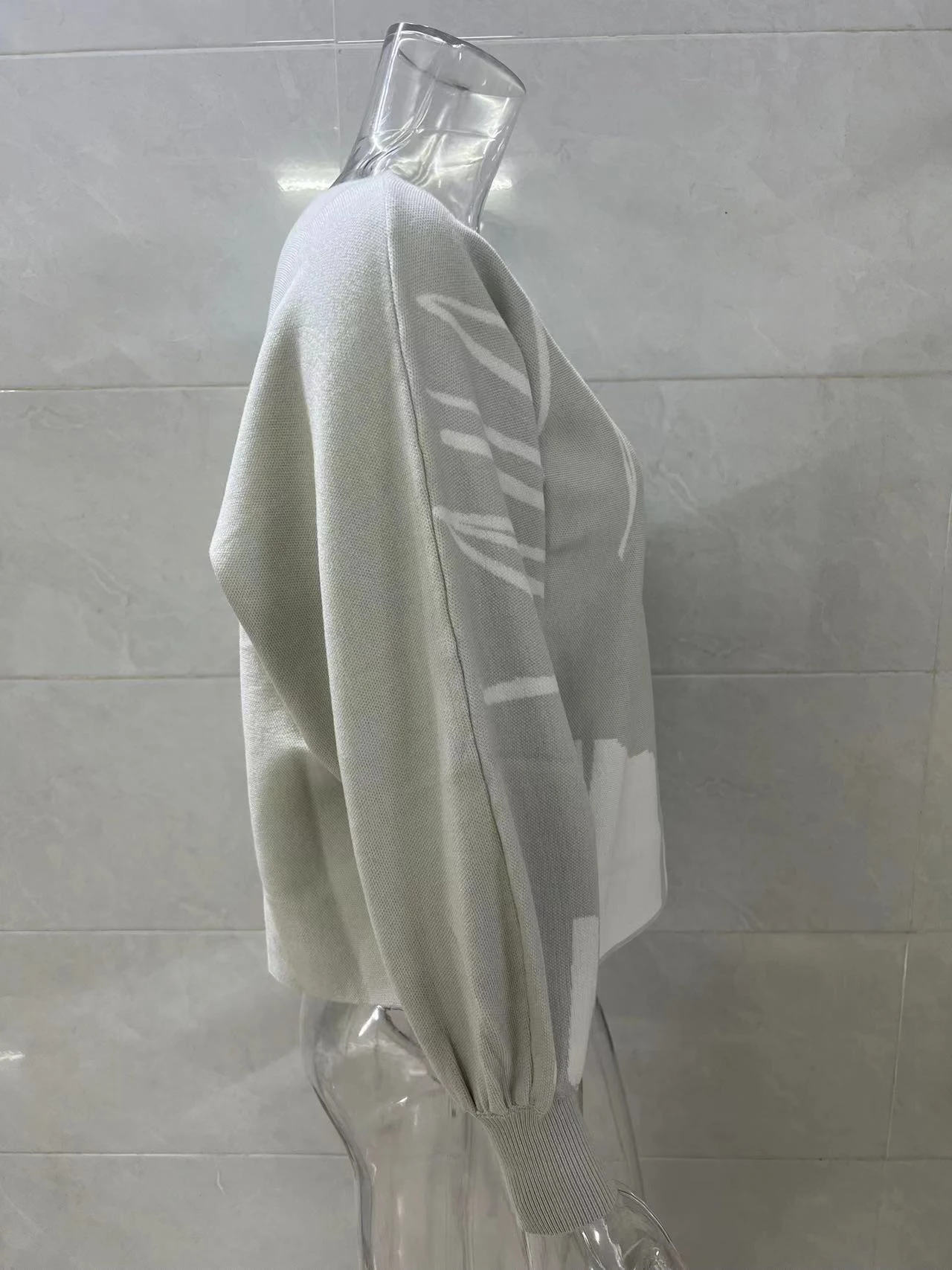 Opušteni pulover za pletenje džempera