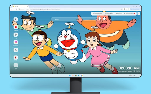 Doraemon Fly Wallpaper