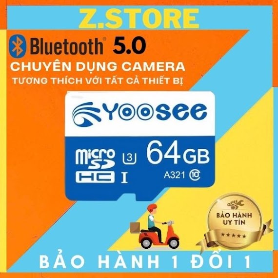 Thẻ Nhớ Yoosee 64Gb U3 Tốc Độ Cao Chuyện Dụng Cho Camera Ip Wifi, Smartphone