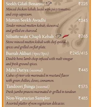 Benares menu 4