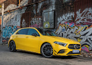 The Mercedes-AMG A 35 4MATIC really makes a statement when licked in loud yellow paint.