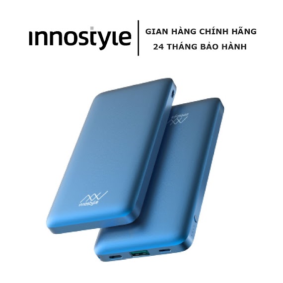 Pin Sạc Dự Phòng Innostyle Powergo Pro 10000Mah (Pd 18W + Qc3.0 18W) Ip18Pd - Blu - Hàng Chính Hãng