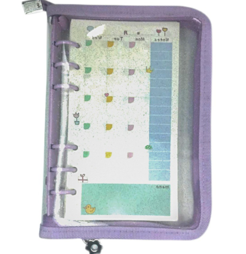 Title 2, A6 Loose-leaf Book with Zipper Bag, for Hand Ac...