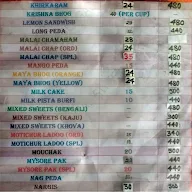 Bengal Sweets menu 1