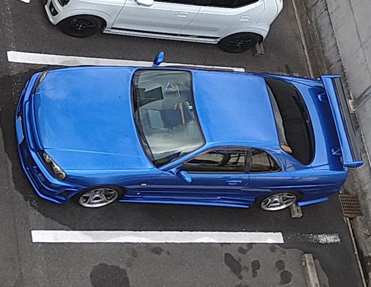 スカイラインの上から愛車・ベイサイドブルー・７月もよろしくお願いいたします・スカイラインER34に関するカスタム事例の投稿画像3枚目