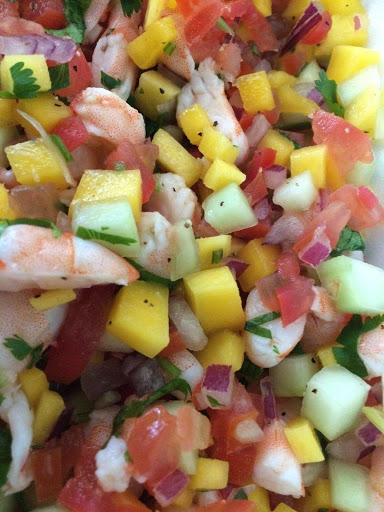 Delicious Mango Shrimp Ceviche!