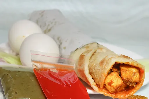 Double Egg With Double Paneer Roll