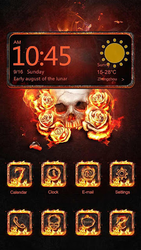 The Flame Skull Hola Theme