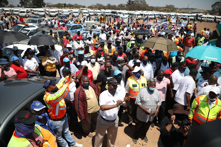 Striking taxi drivers and operators are gathering in the Pretoria CBD.