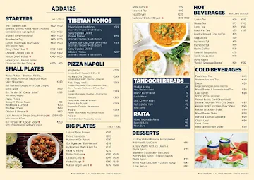 Adda126 Cafe & Kitchen menu 