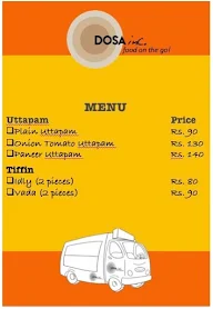 Dosa Inc menu 8