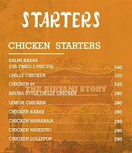 The Biryani Story menu 1