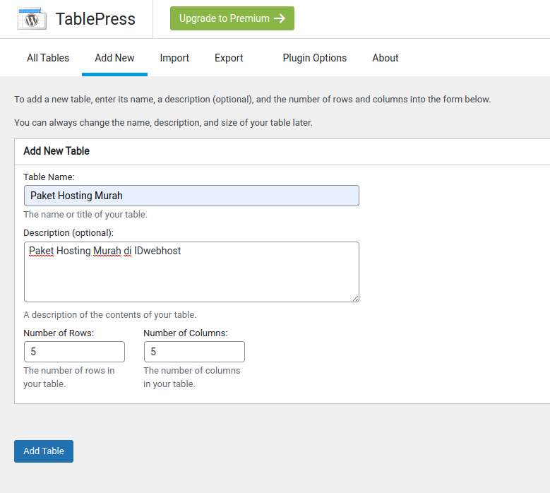 Cara Membuat Tabel Responsif di WordPress