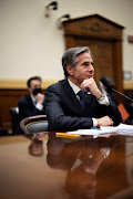 US Secretary of State Antony Blinken attends a House Foreign Affairs Committee hearing in Washington, DC, US, March 10, 2021.