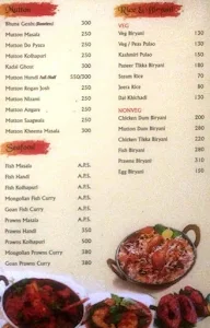 Hotel Mini Mahal menu 3