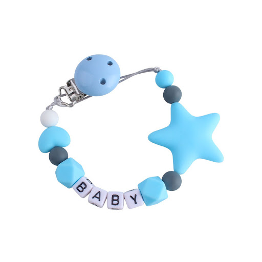 Title 1, Five-pointed star teether pacifier chain toy fo...