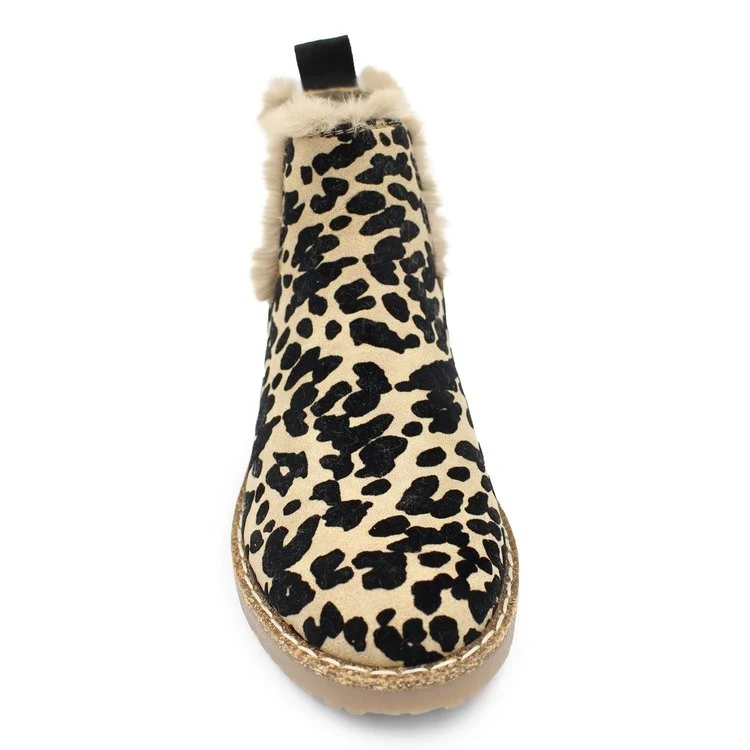 Leisure Warm čizme od antilopa sa leopard printom za žene, idealne za zimu. Udobne, elegantne i tople čizme za hladne dane.