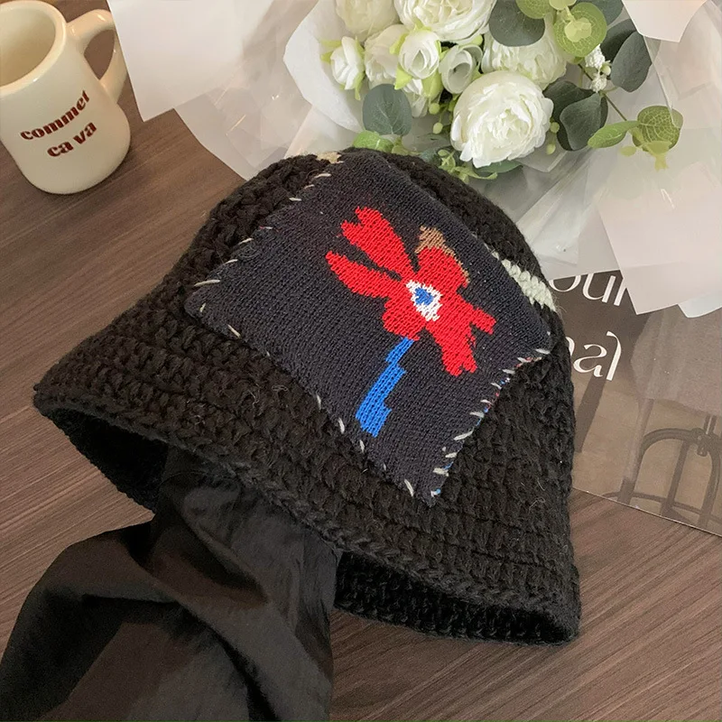 Women's Simple Knit Bucket Hat. Comfortable, stylish, and perfect for everyday wear, providing sun and cold protection w