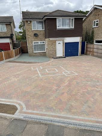 New driveway revamp block paving new fencing stone flowerbeds  album cover