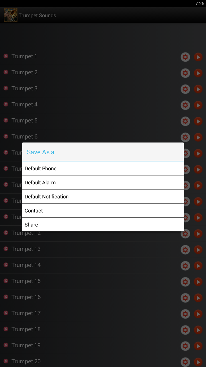 Trumpet Sounds Screen 2