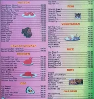 Hotel Chetak Biryani House menu 1