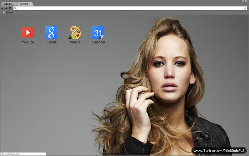 Jennifer Lawrence - Theme screenshot 1