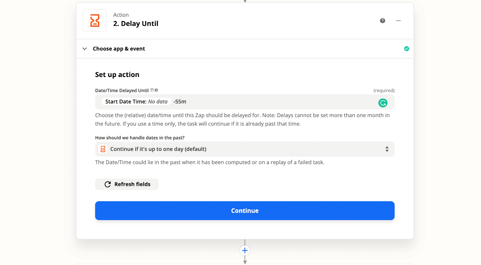 Texting for recruiting: Setting up automatic interview reminders by adding a Zap filter that goes out an hour before a scheduled interview