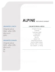 Alpine Restaurant & Banquet menu 5