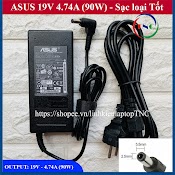 Sạc Laptop Asus Tốt 19V – 4.74A – 90W (Adapter Asus Zin) Kèm Dây Nguồn