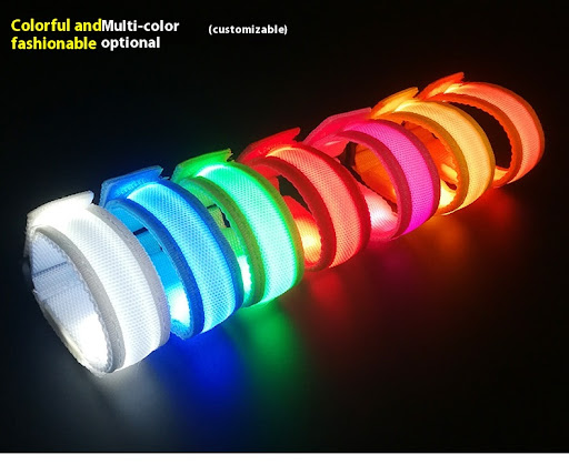 Title 11, LED Nylon Woven Party Luminous Bracelet Light u...