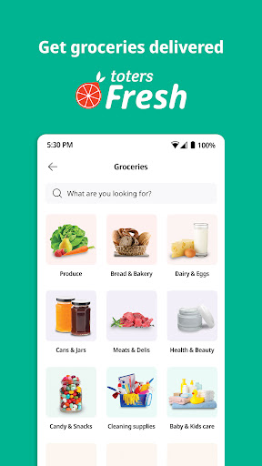 Screenshot Toters: Food Delivery & More