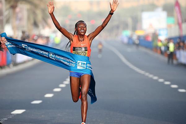 Ruth Chepngetich wins Dubai marathon