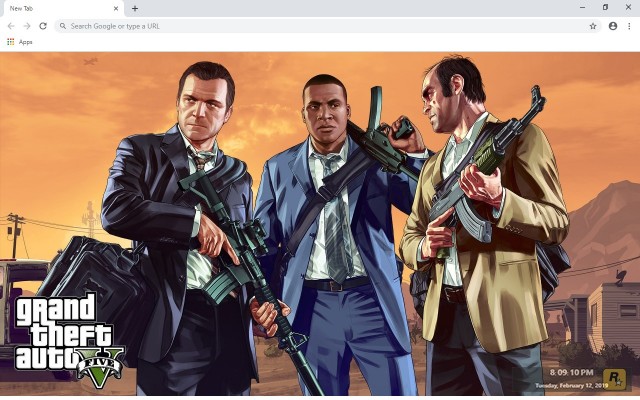 Gta V HD New Tab & Wallpapers Collection